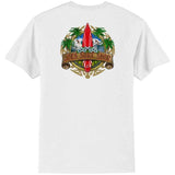 Joe's Surf Shop Longboard Design 50/50 Cotton Poly T-Shirts in Regular, Big and Tall Joe's USA Men's Shirts