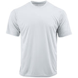 DRIEQUIP Men's Athletic All Sport Training Tee Shirts-White Activewear DRI-EQUIP White X-Small