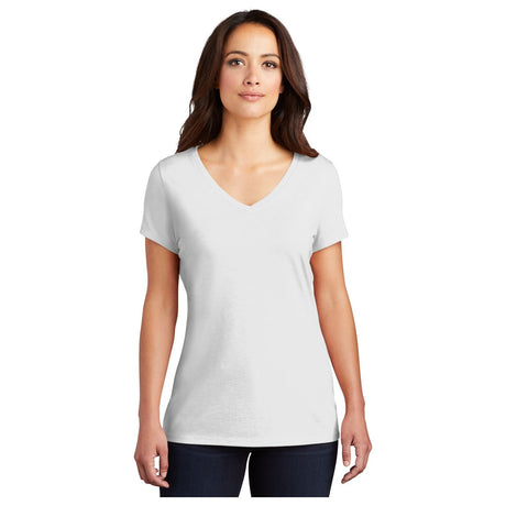 District® Women’s Perfect Tri® V-Neck Tee DM1350L - White Women's District White X-Small