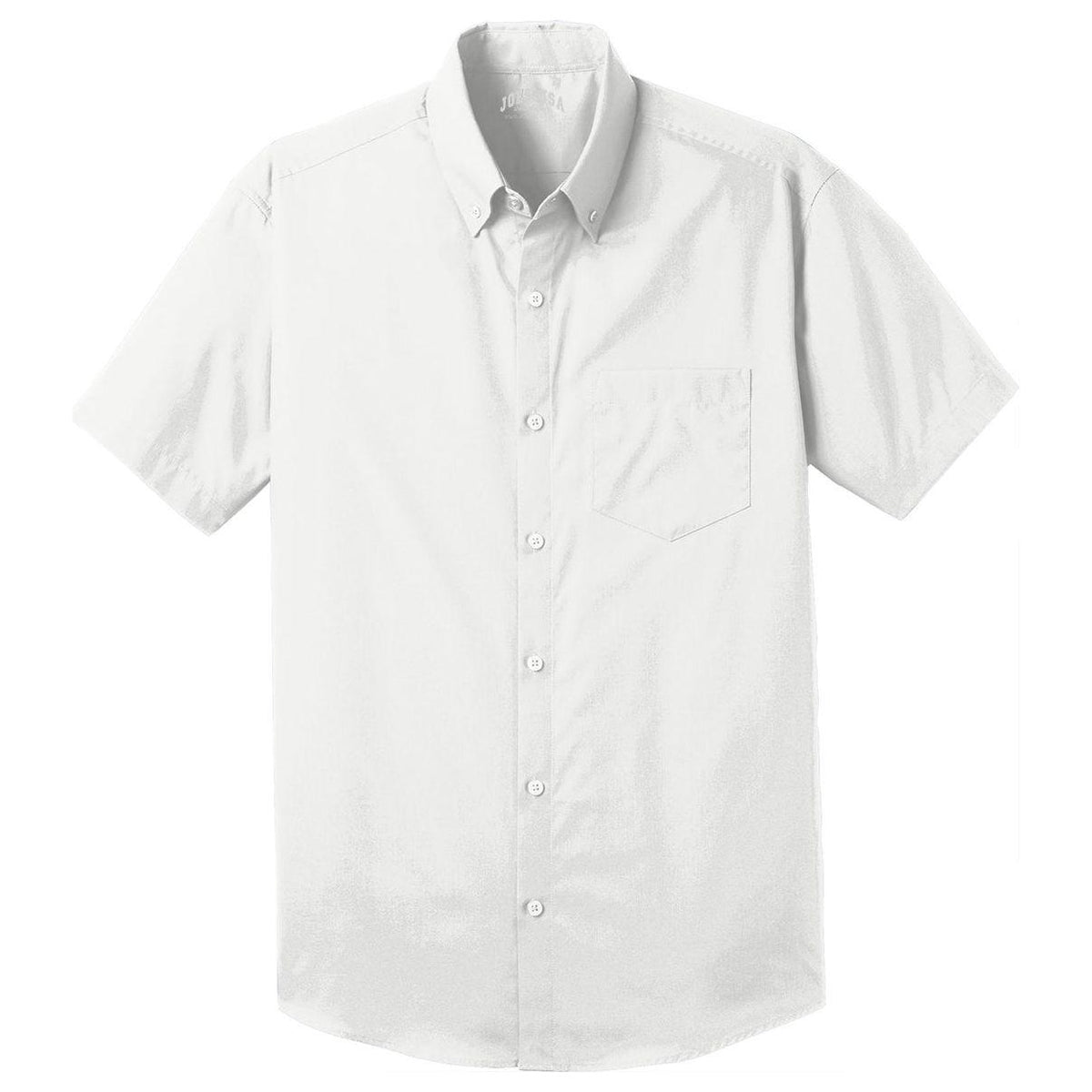 Joe's USA Men's Short Sleeve Carefree Poplin Shirt Joe's USA X-Small White