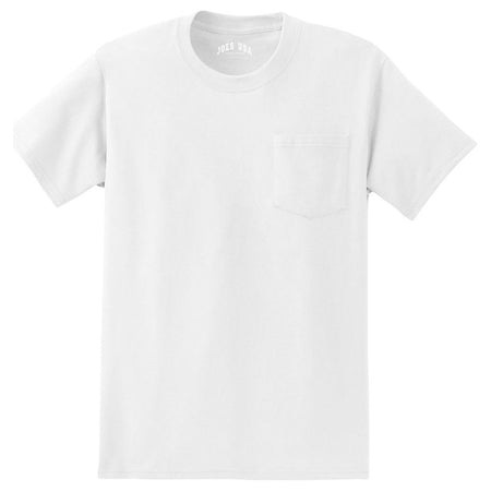 Joe's USA Tall Essential T-Shirt with Pocket T-Shirts Joe's USA Large Tall White