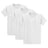 Joe's USA Mens 3-Pack of 100% Heavyweight Cotton T-Shirts Multi-Packs Big & Tall Sizes - White Joe's USA White Small