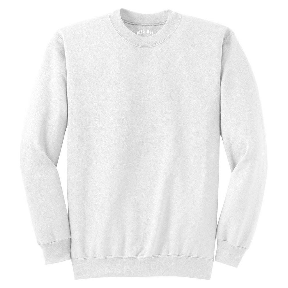 Joe's USA Mens Ultimate Cotton Crewneck Sweatshirt Joe's USA Small White