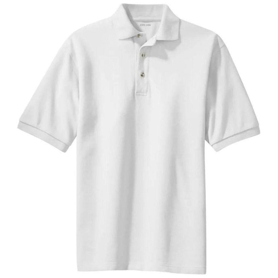 Men's Heavyweight Cotton Pique Polo Polos/Knits Joe's USA XS White