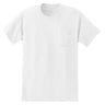 Joe's USA Men's 50/50 Cotton/Poly T-Shirt with Pocket-White T-Shirts Joe's USA White S