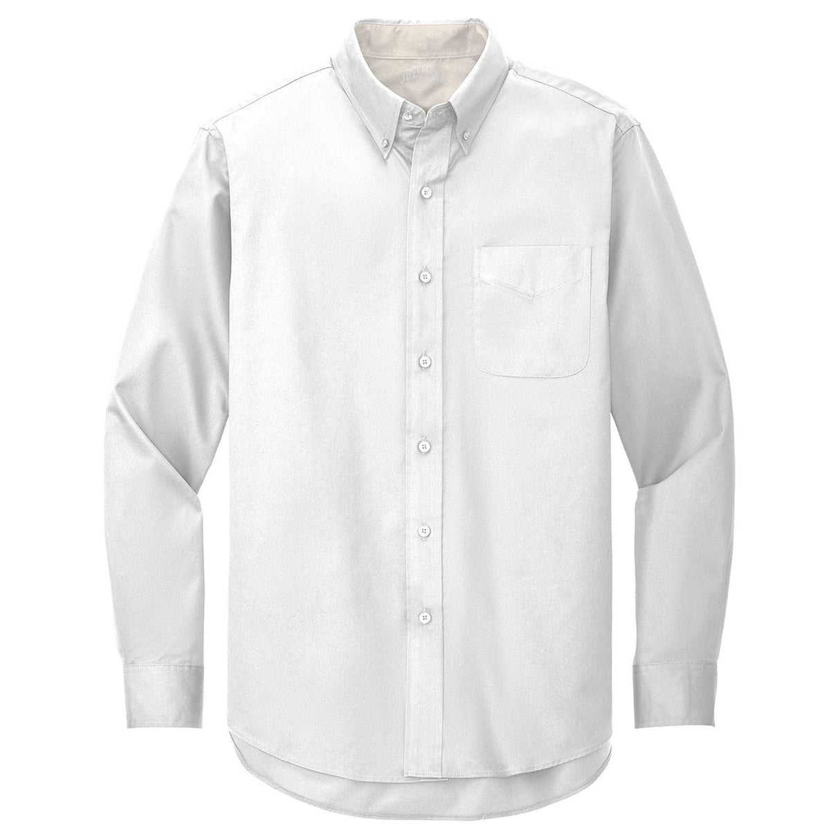 Men's Long Sleeve Wrinkle Resistant Easy Care Shirts in 26 Colors. Sizes XS-6XL - White / Light Stone Woven Shirts Joe's USA White / Light Stone Small