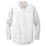 Men's Long Sleeve Wrinkle Resistant Easy Care Shirts in 26 Colors. Sizes XS-6XL - White / Light Stone Woven Shirts Joe's USA White / Light Stone Small
