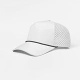 Joe's USA 5-Panel Rope Golf Hat | Water-Repellent Perforated Snapback Cap