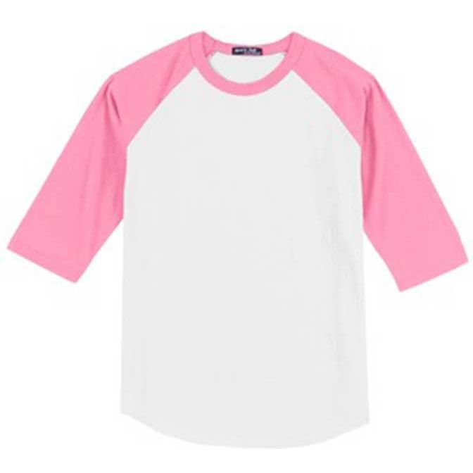 Youth Colorblock Raglan Jersey DRI-EQUIP Youth Long Sleeve Shirts