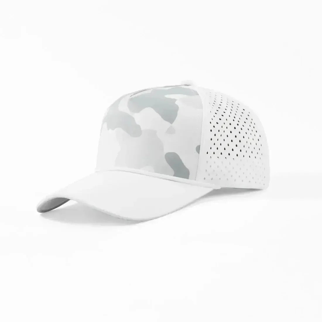Joe's USA 5-Panel Rope Golf Hat | Water-Repellent Perforated Snapback Cap
