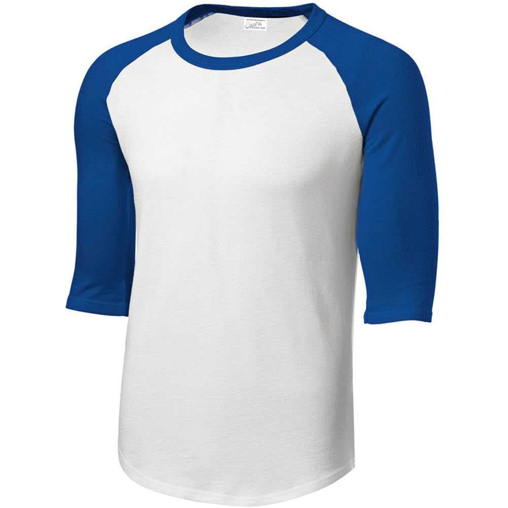 Mens 3/4 Sleeve Cotton Baseball Tee Shirts - Adult XS to 6X Joe's USA Mens Apparel