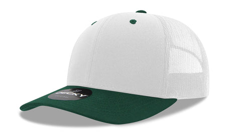 Decky 6 Panel Mid Profile Structured Cotton Blend Trucker | Decky 6021
