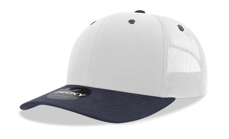 Decky 6 Panel Mid Profile Structured Cotton Blend Trucker | Decky 6021