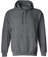 Wholesale Adult Hooded Sweatshirt Dark Heather Grey Small Sweatshirts