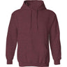Wholesale Adult Hooded Sweatshirt Heather Maroon Small Sweatshirts