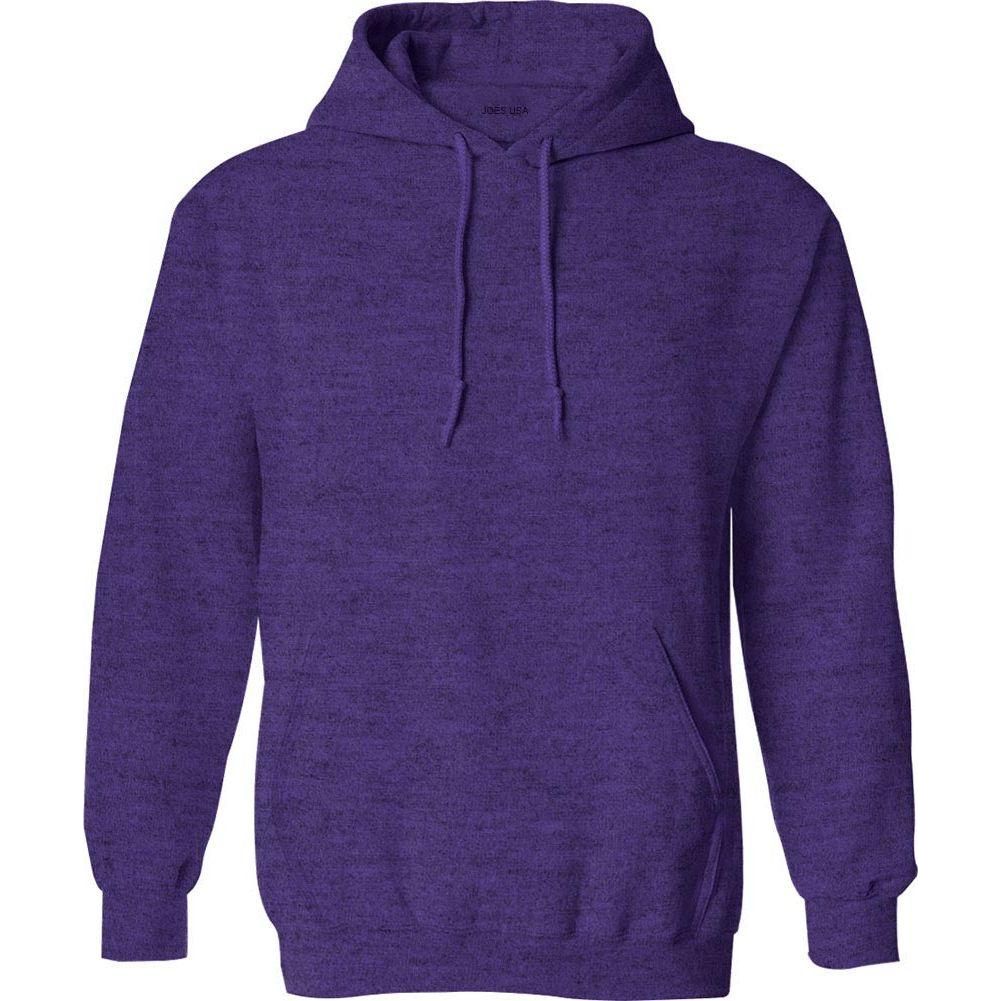 Wholesale Adult Hooded Sweatshirt Heather Navy Small Sweatshirts
