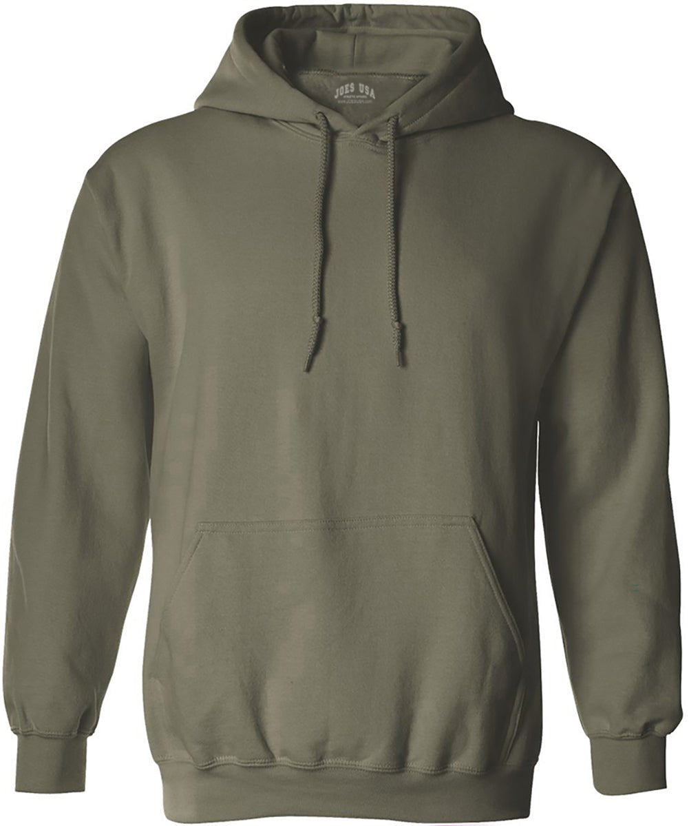 Wholesale Adult Hooded Sweatshirt Military Green Small Sweatshirts
