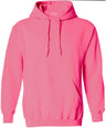 Wholesale Adult Hooded Sweatshirt Safety Pink Small Sweatshirts