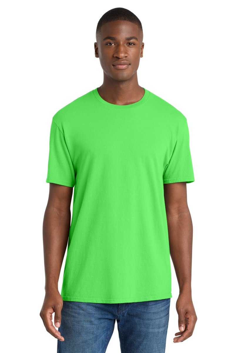 Wholesale Garment - Dyed Tee Neon Green S Short Sleeve T-Shirts