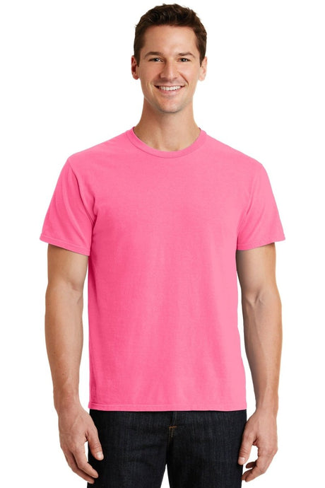 Wholesale Garment - Dyed Tee Neon Pink S Short Sleeve T-Shirts