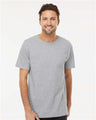 Wholesale Men's 5oz Soft Touch Cotton T-Shirt Athletic Grey XS Short Sleeve T-Shirts
