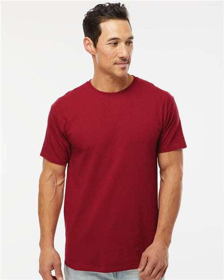 Wholesale Men's 5oz Soft Touch Cotton T-Shirt Cardinal Red S Short Sleeve T-Shirts