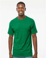 Wholesale Men's 5oz Soft Touch Cotton T-Shirt Fine Kelly Green S Short Sleeve T-Shirts