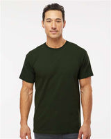 Wholesale Men's 5oz Soft Touch Cotton T-Shirt Forest Green S Short Sleeve T-Shirts