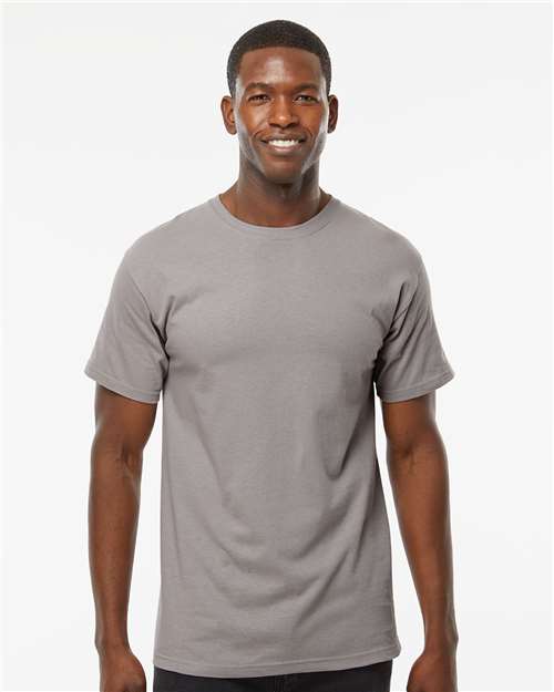 Wholesale Men's 5oz Soft Touch Cotton T-Shirt Gravel S Short Sleeve T-Shirts