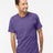 Wholesale Men's 5oz Soft Touch Cotton T-Shirt Heather Purple S Short Sleeve T-Shirts