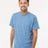Wholesale Men's 5oz Soft Touch Cotton T-Shirt Light Blue Heather S Short Sleeve T-Shirts