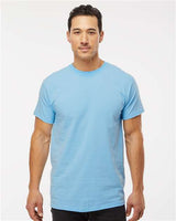 Wholesale Men's 5oz Soft Touch Cotton T-Shirt Light Blue S Short Sleeve T-Shirts