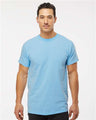 Wholesale Men's 5oz Soft Touch Cotton T-Shirt Light Blue S Short Sleeve T-Shirts
