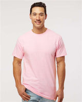 Wholesale Men's 5oz Soft Touch Cotton T-Shirt Light Pink S Short Sleeve T-Shirts
