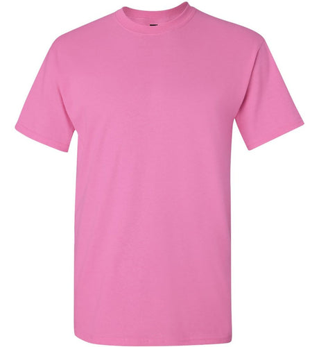 Wholesale Men’s 6oz Ultra Cotton Heavyweight T-Shirt Azalea Small Short Sleeve T-Shirts