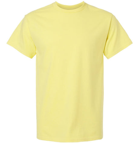 Wholesale Men’s 6oz Ultra Cotton Heavyweight T-Shirt Cornsilk Small Short Sleeve T-Shirts