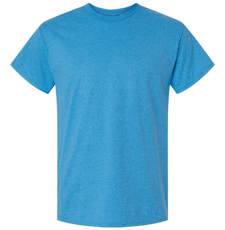 Wholesale Men’s 6oz Ultra Cotton Heavyweight T-Shirt Heather Sapphire Small Short Sleeve T-Shirts