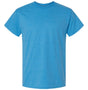 Wholesale Men’s 6oz Ultra Cotton Heavyweight T-Shirt Heather Sapphire Small Short Sleeve T-Shirts
