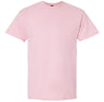 Wholesale Men’s 6oz Ultra Cotton Heavyweight T-Shirt Light Pink Small Short Sleeve T-Shirts