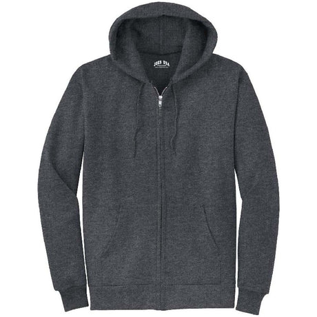 Wholesale Mens Heavy Blend Full - Zip Hooded Sweatshirt Dark Heather Grey S Zip Hoodies