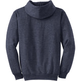 Wholesale Mens Heavy Blend Full - Zip Hooded Sweatshirt Heather Navy S Zip Hoodies