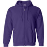 Wholesale Mens Heavy Blend Full - Zip Hooded Sweatshirt Purple S Zip Hoodies