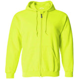 Wholesale Mens Heavy Blend Full - Zip Hooded Sweatshirt Red S Zip Hoodies