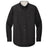 Wholesale Men’s Long - Sleeve Easy - Care Button - Up Shirt | Wrinkle - Resistant Uniform for Restaurants, Offices & Schools Black / Light Stone Small Woven Shirts