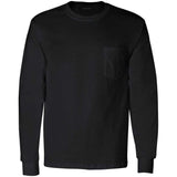 Wholesale Men’s Long Sleeve Pocket T-Shirt Small Black Short Sleeve T-Shirts