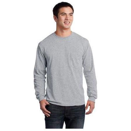 Wholesale Men’s Long Sleeve Pocket T-Shirt Small Royal Blue Short Sleeve T-Shirts