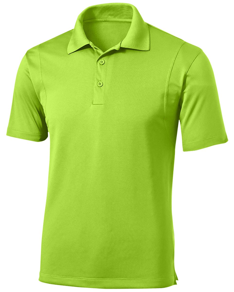 Wholesale Men’s Performance Work Polo | Moisture - Wicking, Snag - Resistant Uniform Shirt for Restaurants, Offices & Schools Lime Shock Small