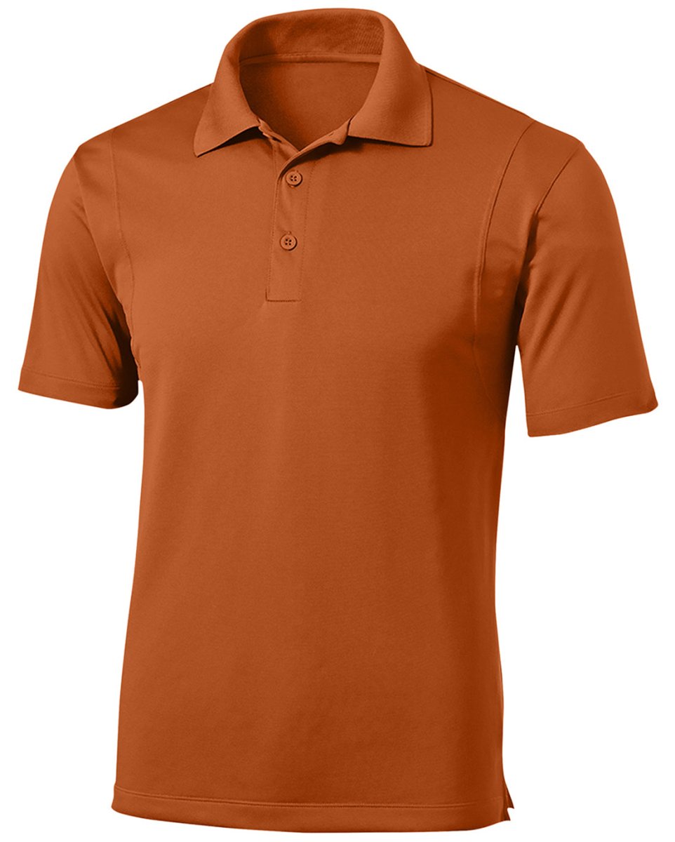 Wholesale Men’s Performance Work Polo | Moisture - Wicking, Snag - Resistant Uniform Shirt for Restaurants, Offices & Schools Texas Orange Small