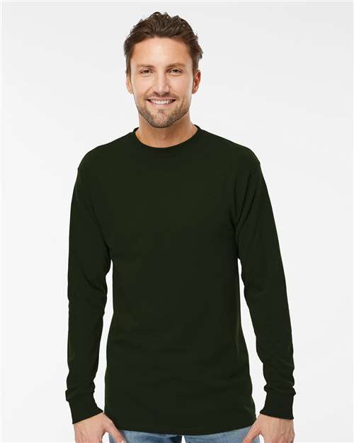 Wholesale Unisex Gold Soft Touch Long Sleeve T-Shirt Forest Green S Long Sleeve T-Shirts