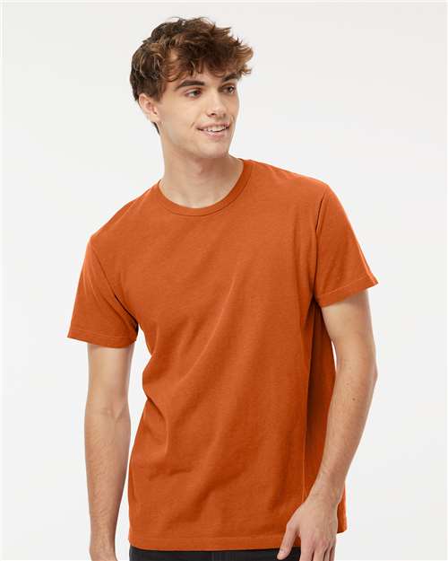 Wholesale Unisex Vintage Garment - Dyed T-Shirt Burnt Orange S Short Sleeve T-Shirts